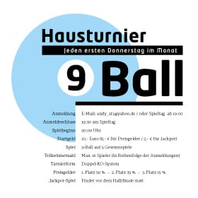 Billardverein aus Wiesbaden – Plakat (Ausschnitt)